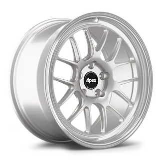Apex ML-7RT Wheel 19x10 ET38 (5x112 / 66.6) - Machined Lip - Race Silver